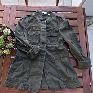 Quality Loft Military-Style Dark Green Jacket